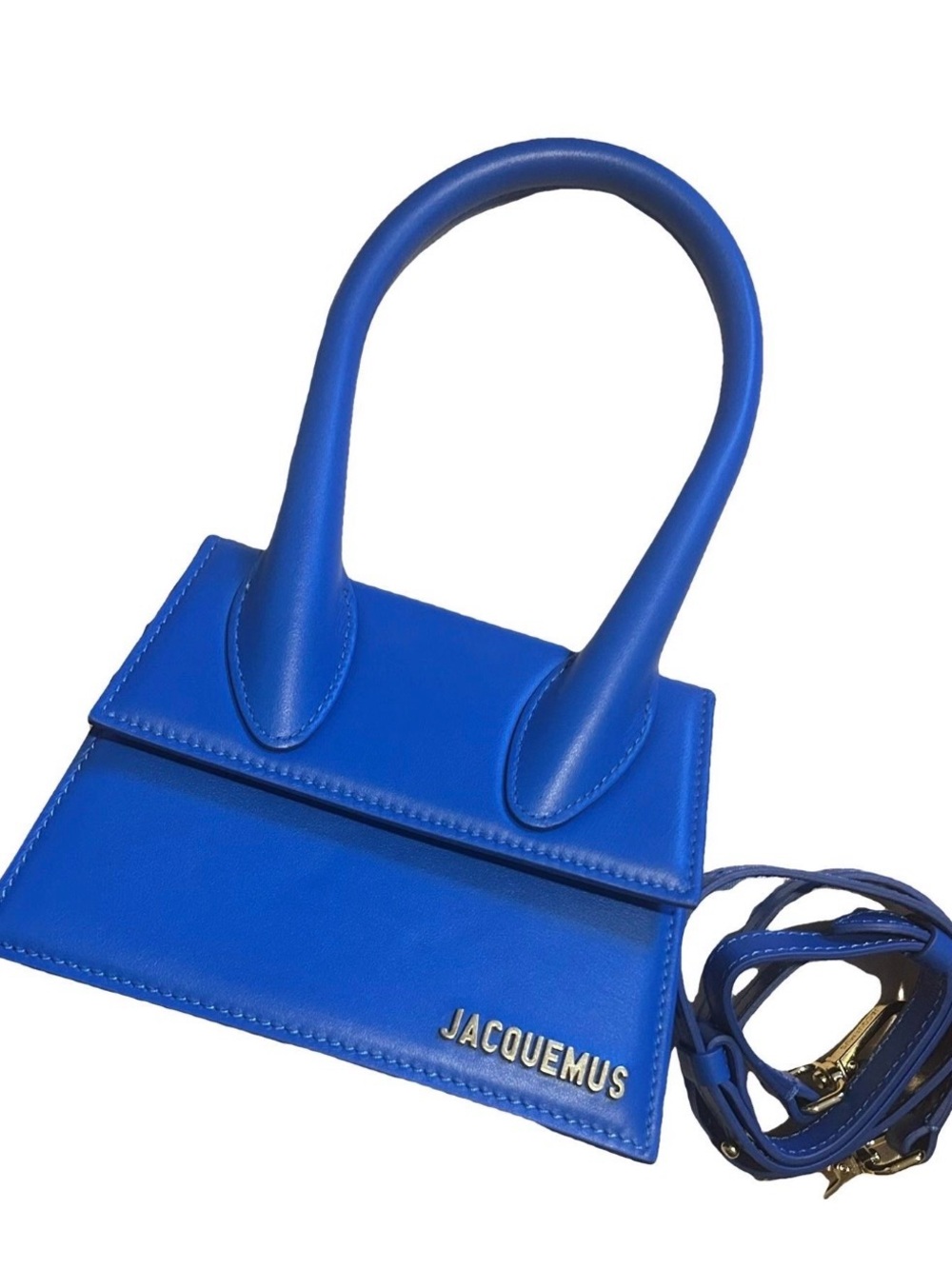 Jacquemus Le Chiquito Moyen Leather Handbag with Dustbag, tags, and COA